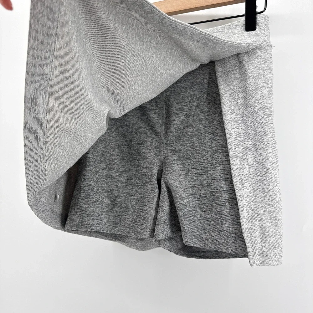 Outdoor Voices Court Skort Heather Grey Active Tenniscore Pickleball Skirt Small